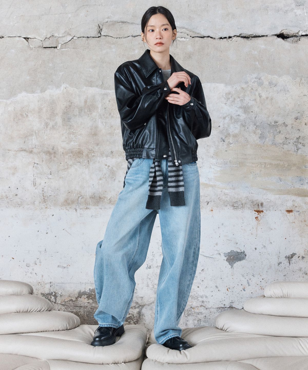 미쏘(MIXXO) 벌룬핏 데님_MIWTJG370J