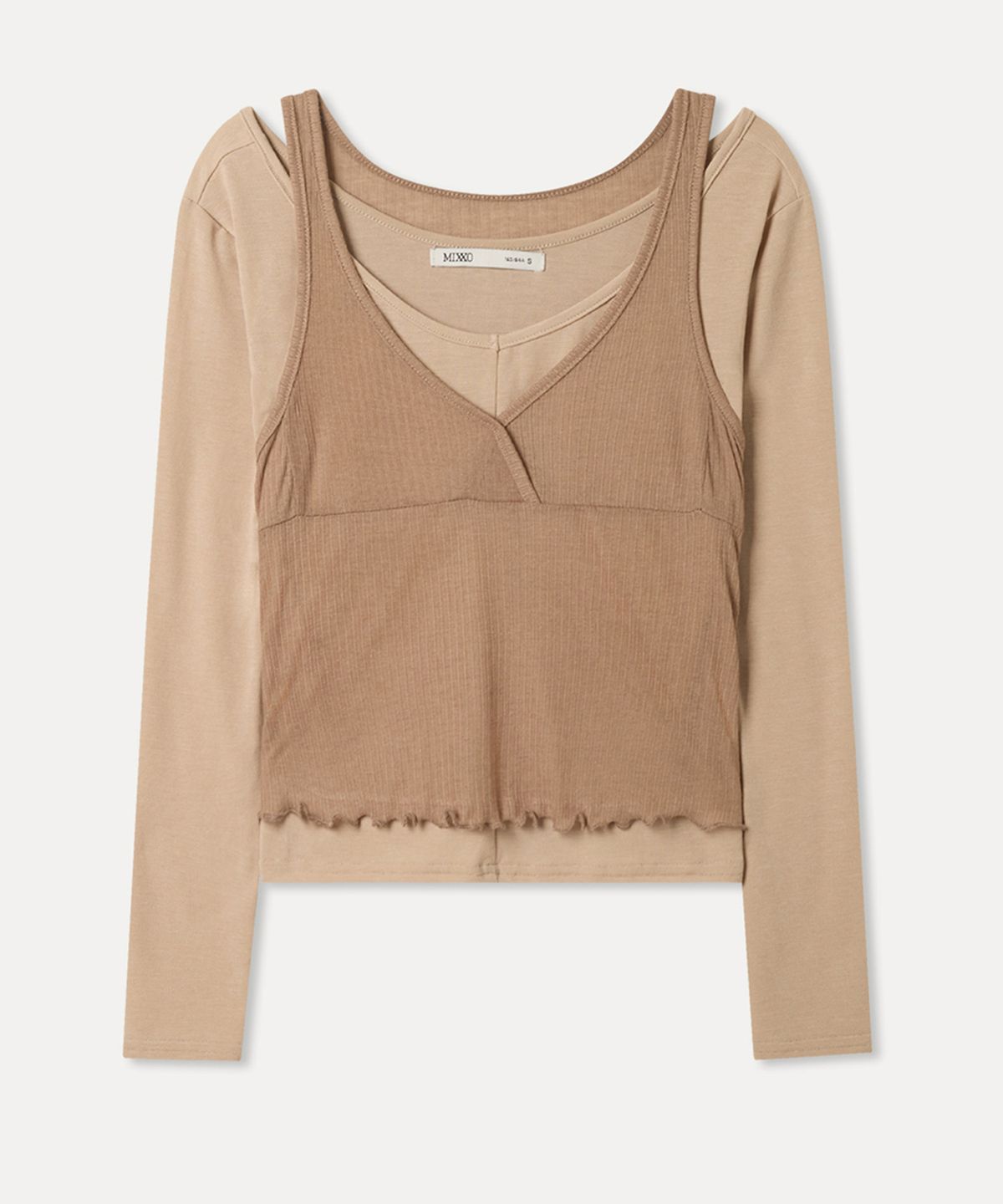 미쏘(MIXXO) 레이어드 긴팔 티셔츠_MIWLWG302A