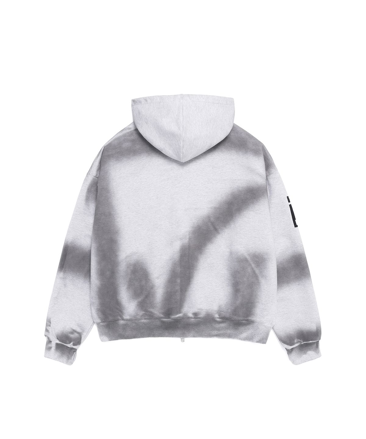 피마다지윈(PIMADAZIWIN) Smoke Hood Zip-Up_[White Melange]
