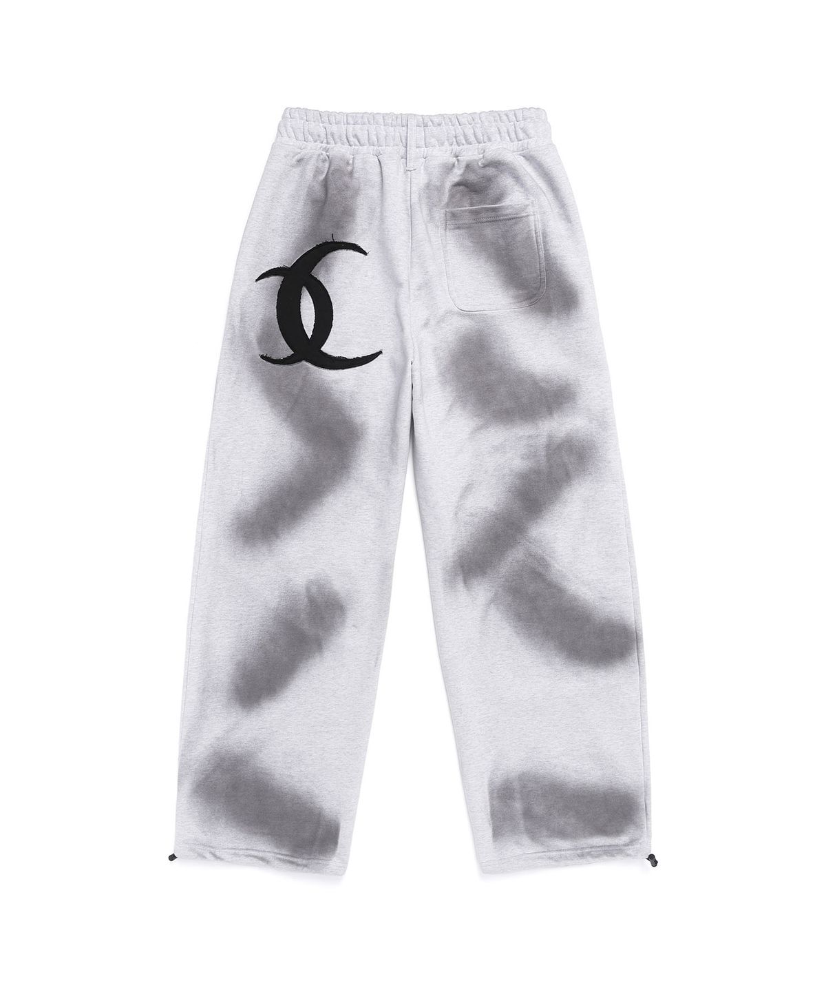 피마다지윈(PIMADAZIWIN) Smoke Curved Pants_[White Melange]