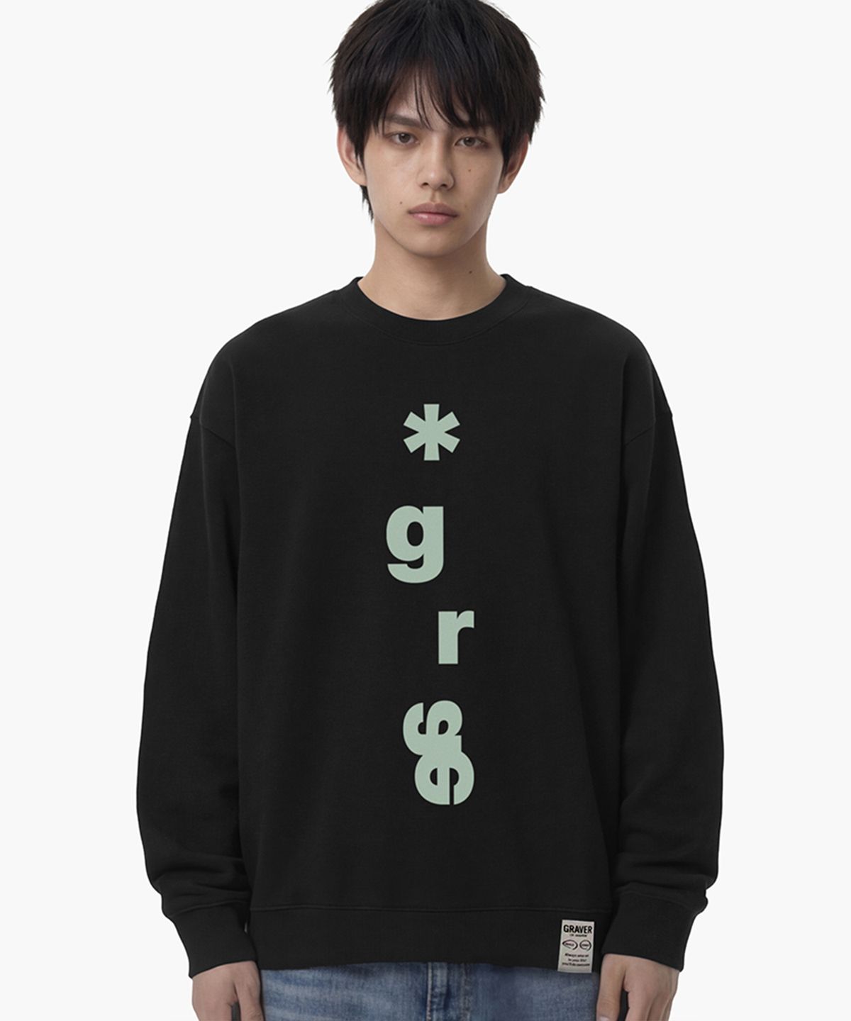그레이버(GRAVER) [UNISEX]GRAE-S vertical 맨투맨_4color