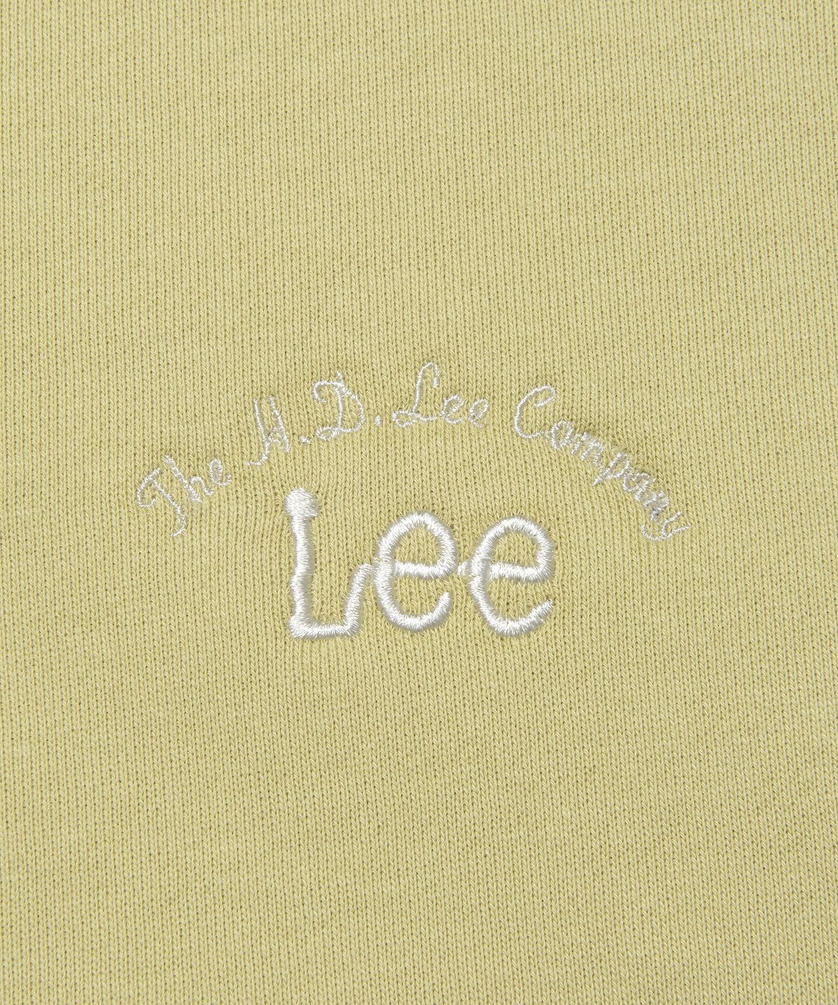 리(LEE) 우먼 타이포 로고 크롭 후드집업 레몬