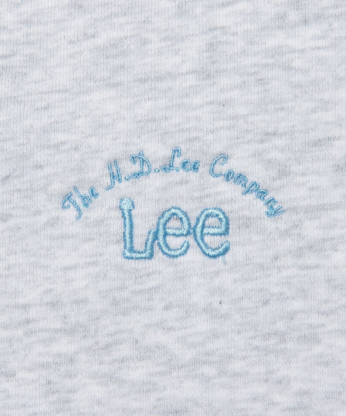 리(LEE) 우먼 타이포 로고 크롭 후드집업 라이트그레이