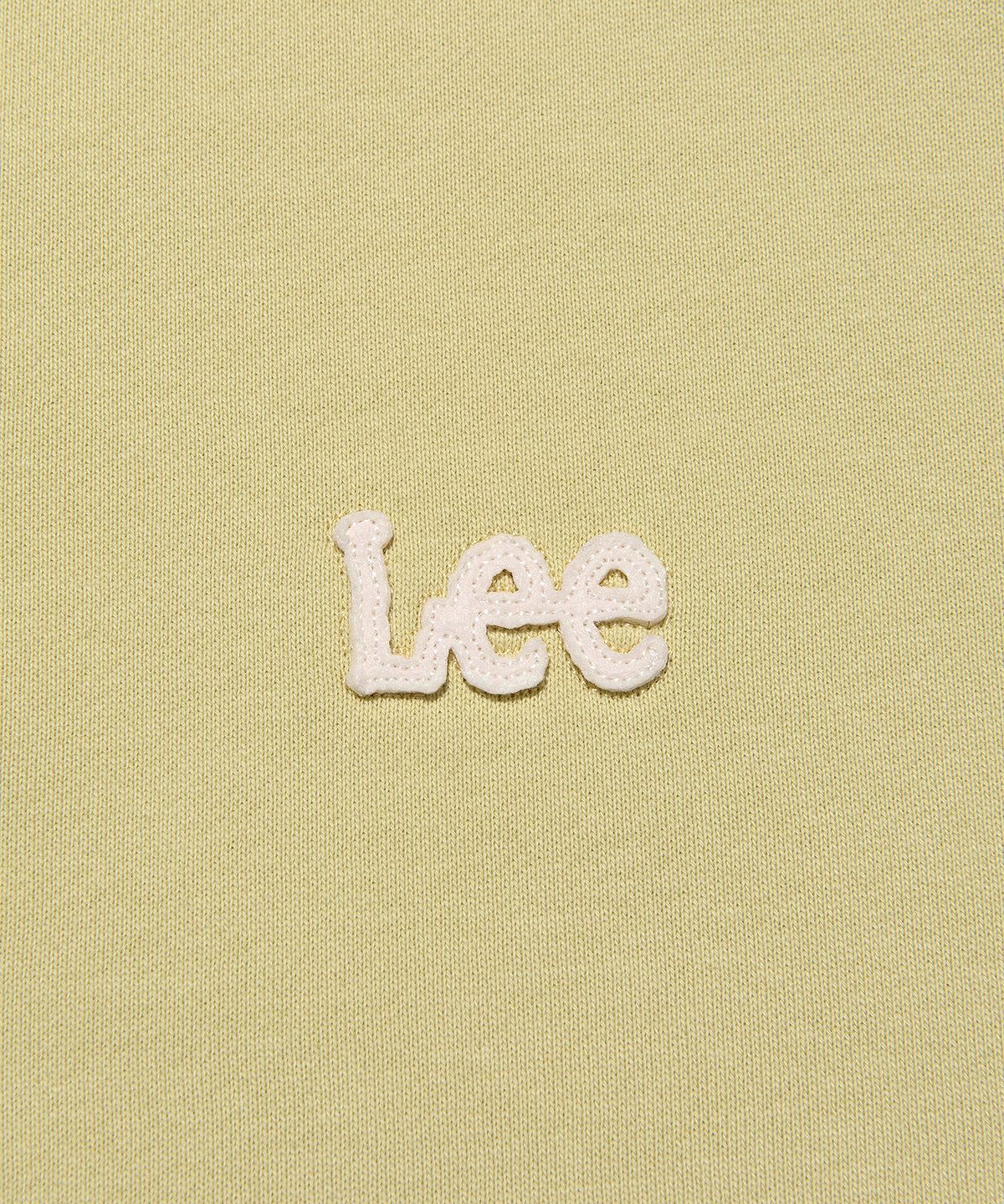 리(LEE) 펠트 트위치 로고 후드 집업 레몬
