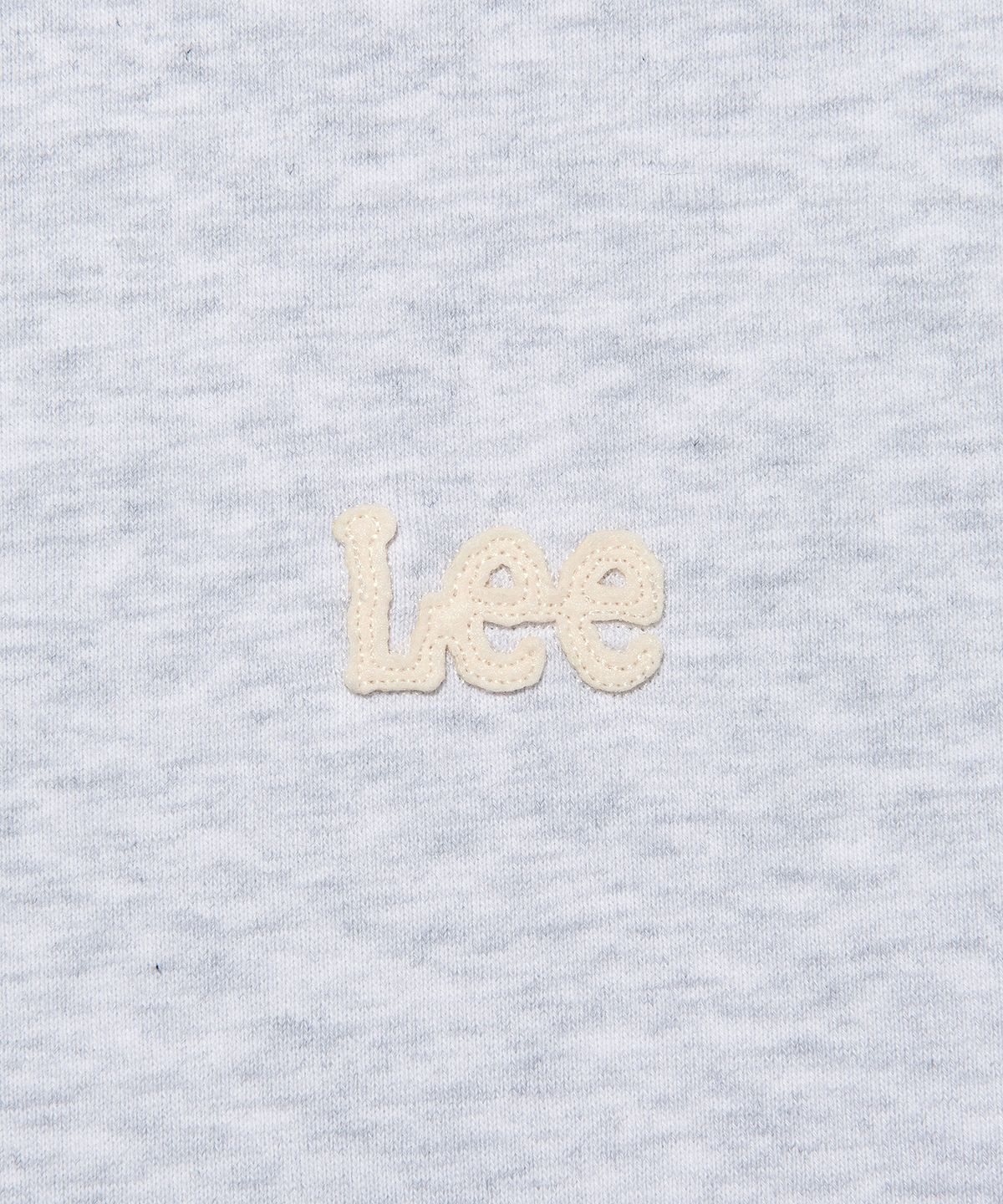 리(LEE) 펠트 트위치 로고 후드 라이트그레이