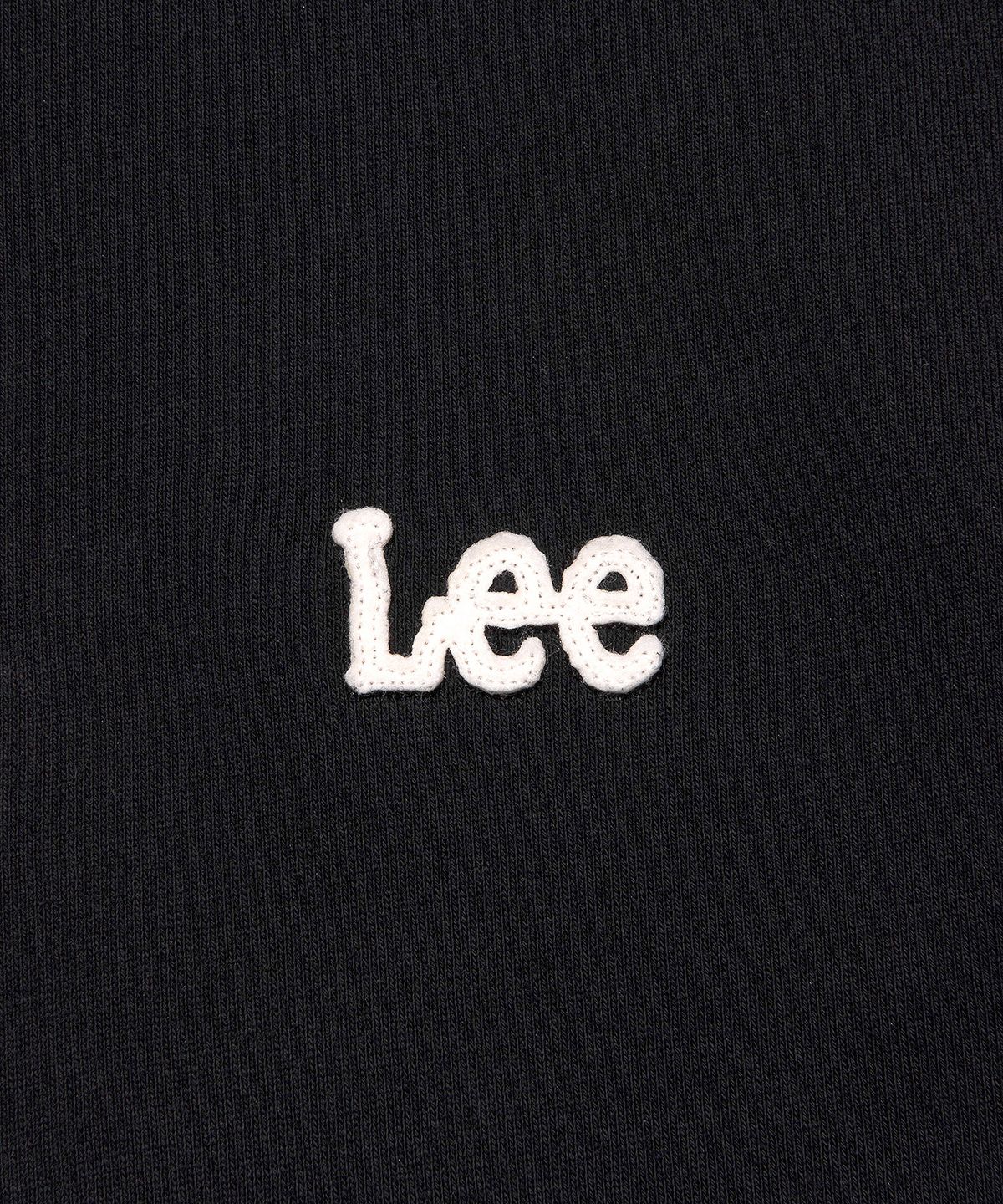 리(LEE) 펠트 트위치 로고 후드 블랙