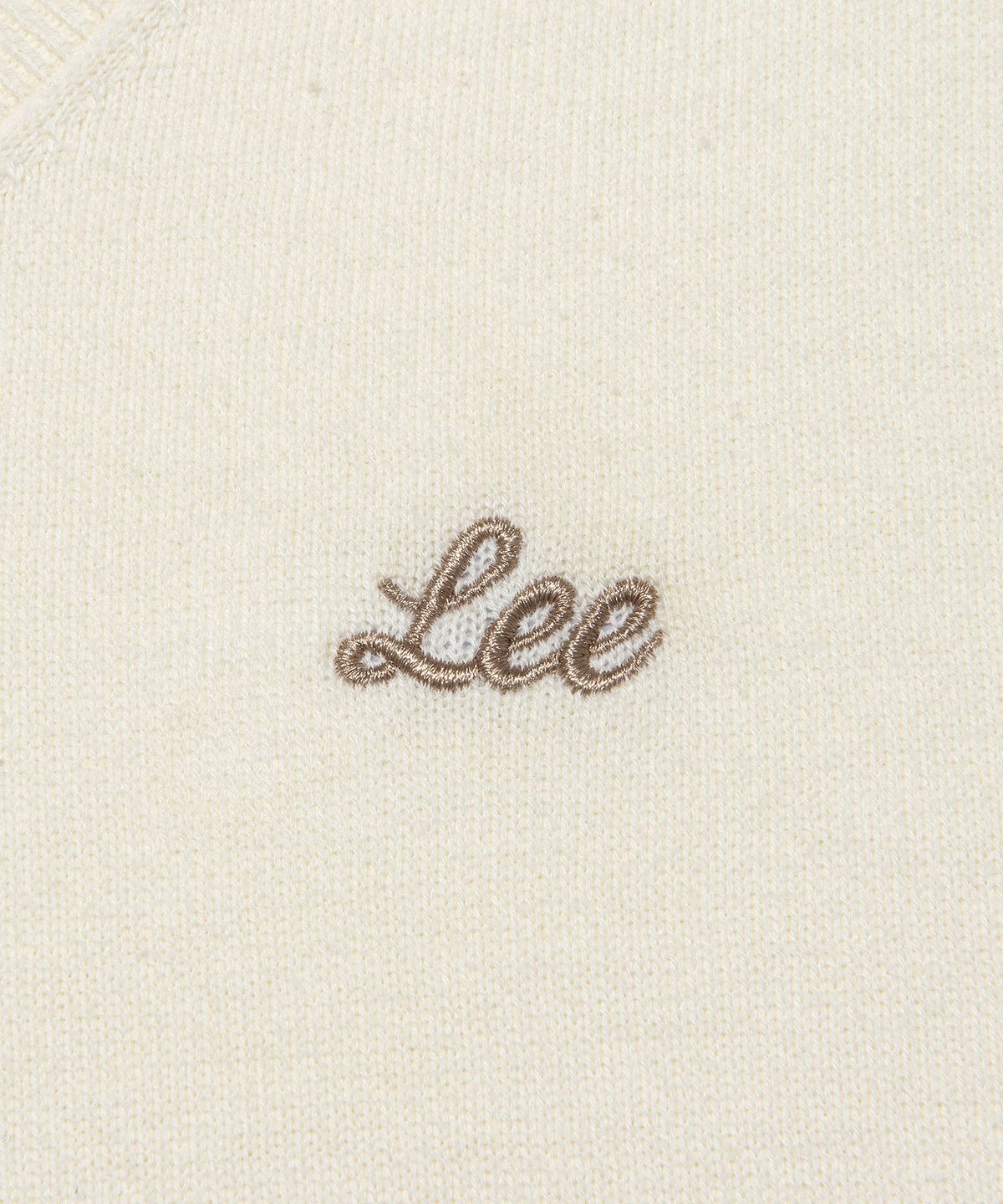 리(LEE) 우먼 브이넥 니트 아이보리