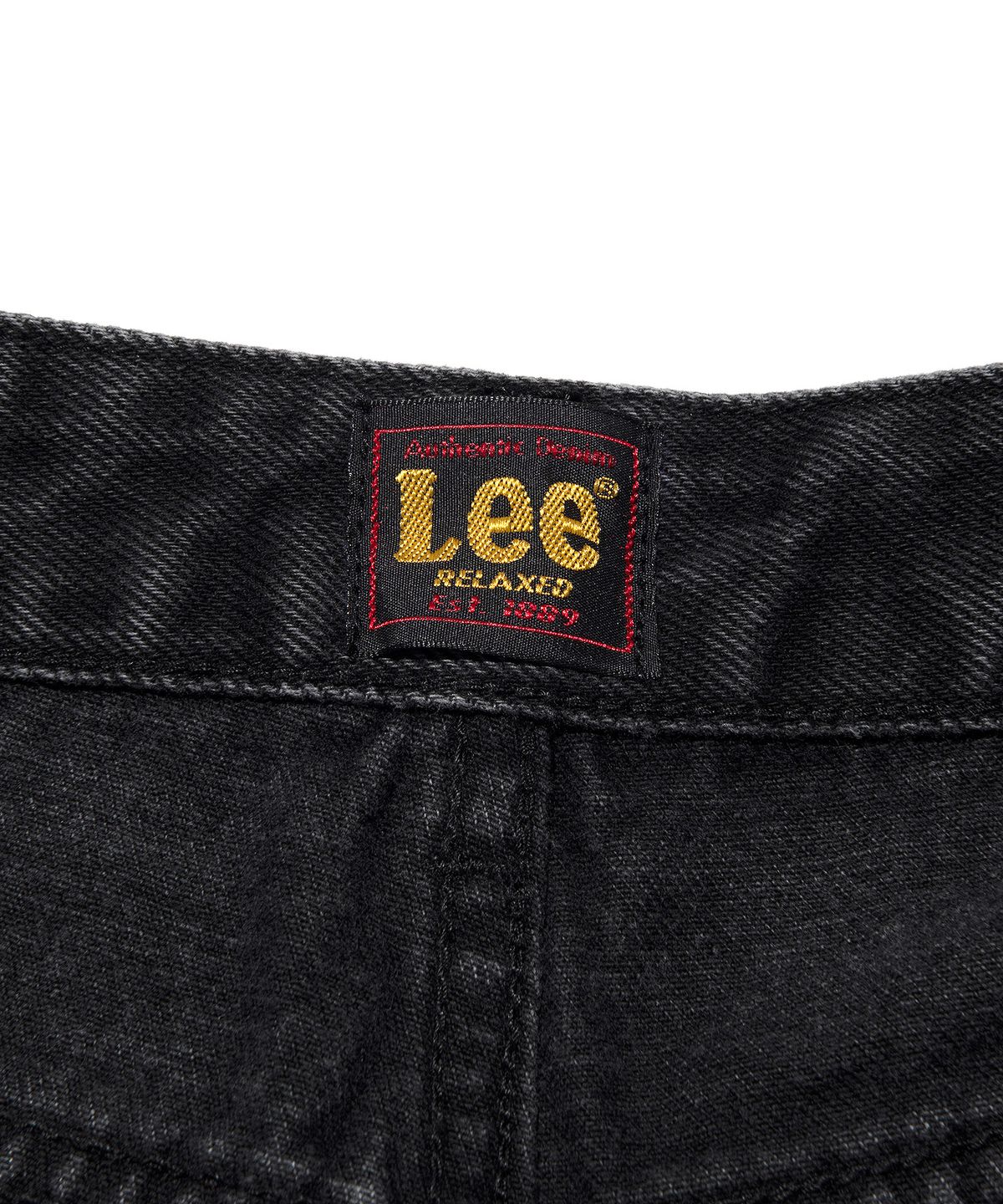 리(LEE) 우먼 릴랙스드핏 데님 팬츠 블랙
