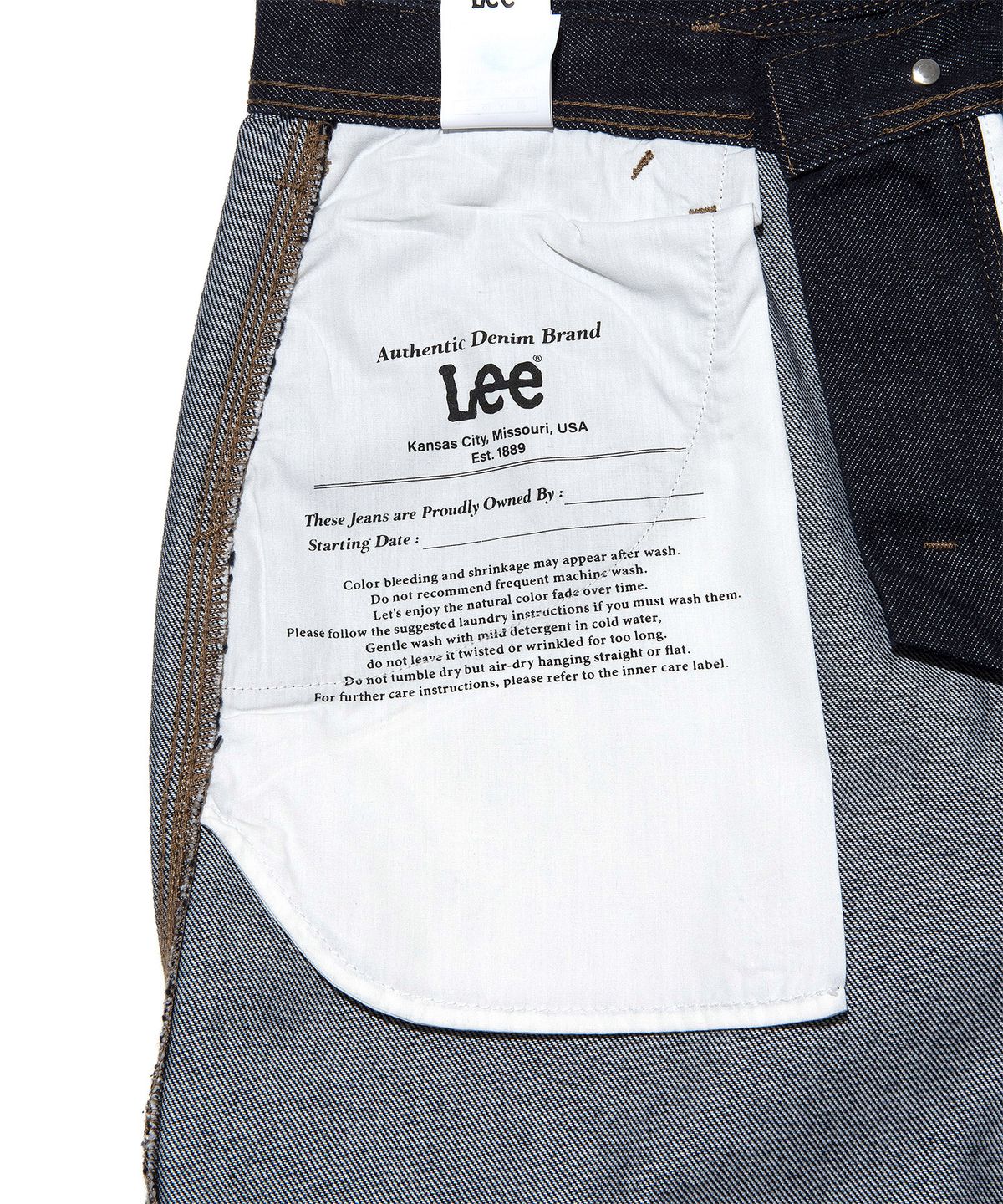 리(LEE) 페인터 데님 팬츠 인디고 로우