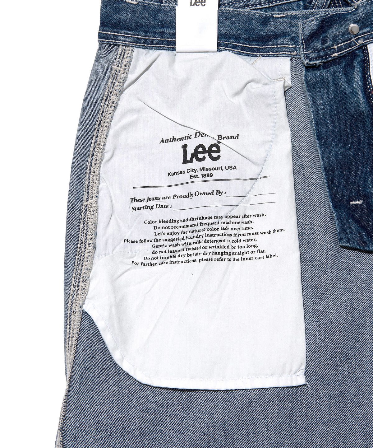 리(LEE) 페인터 데님 팬츠 인디고 미듐