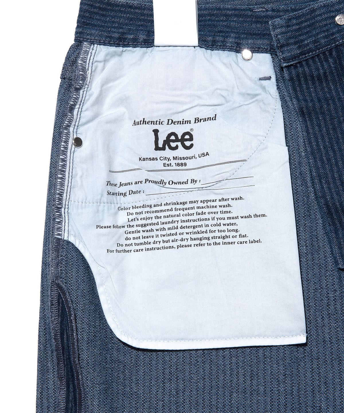 리(LEE) 맨 릴랙스드핏 데님 팬츠 인디고 다크