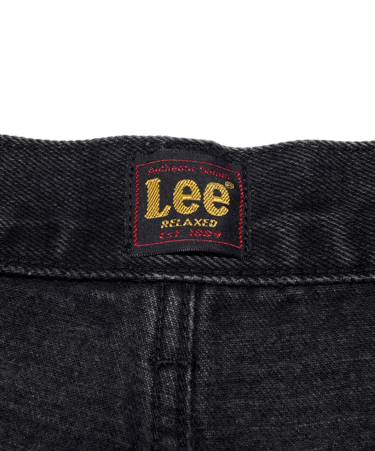 리(LEE) 맨 릴랙스드핏 데님 팬츠 블랙