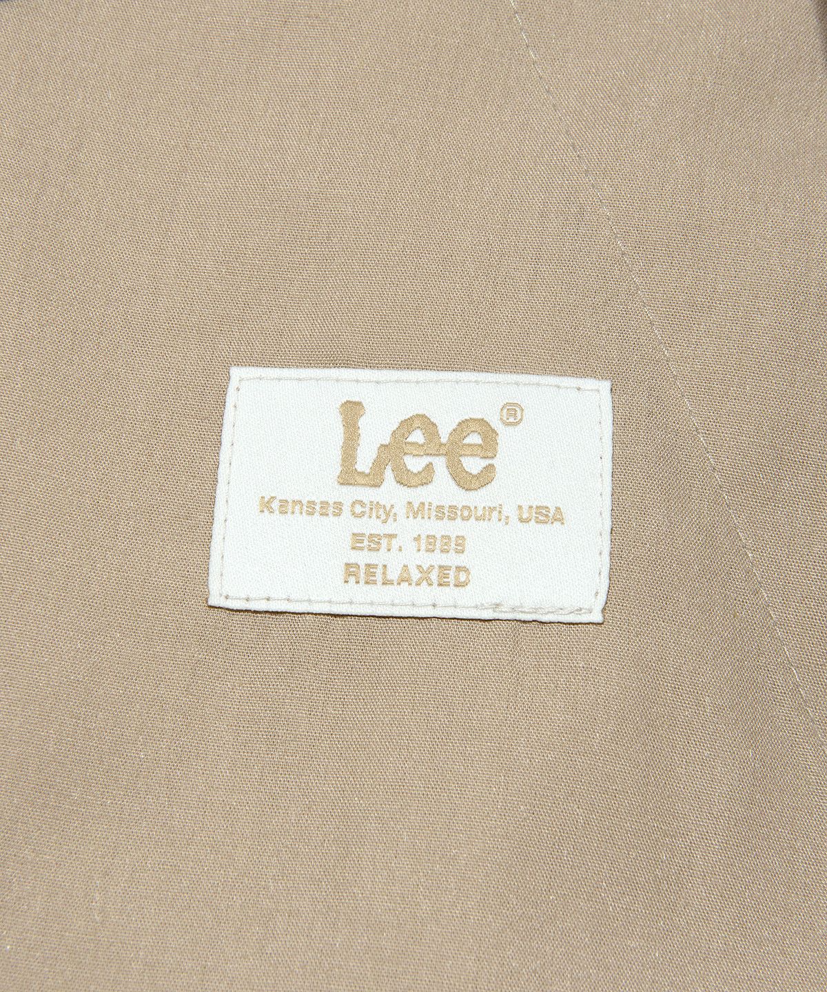 리(LEE) 우먼 핀턱 와이드 코튼 팬츠 베이지