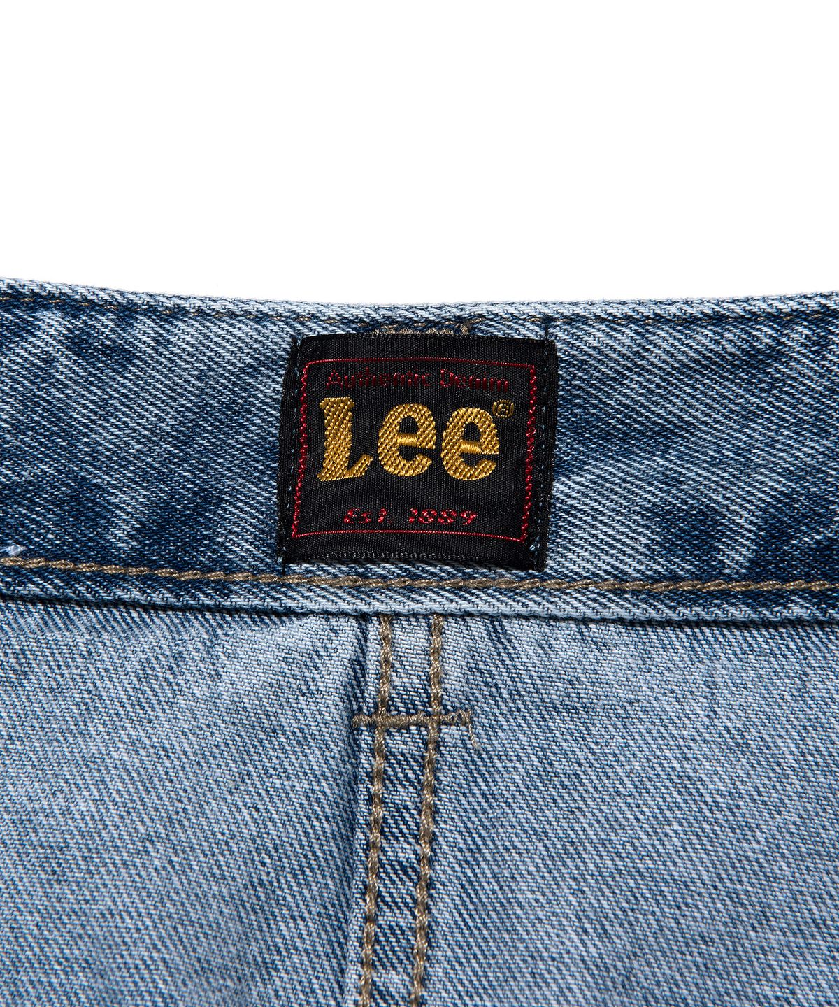 리(LEE) 우먼 페인터 데님 미니 스커트 인디고 라이트