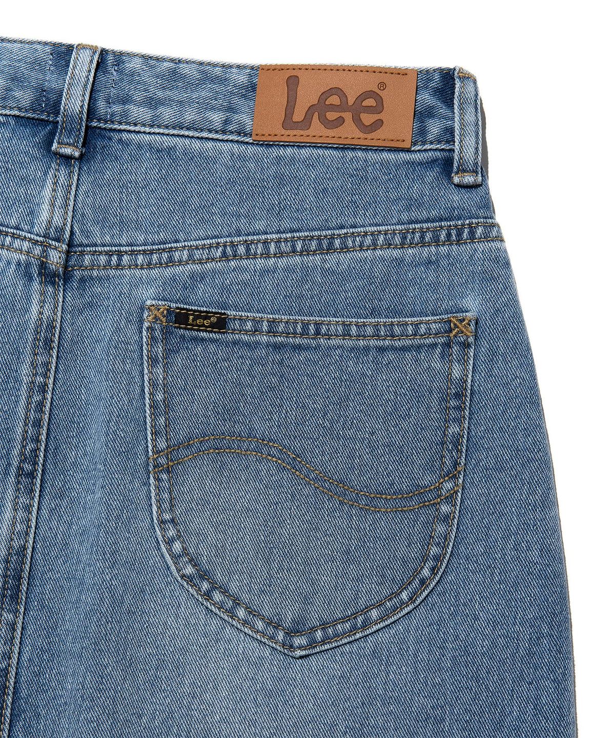 리(LEE) 우먼 워싱 데님 맥시 스커트 인디고 라이트