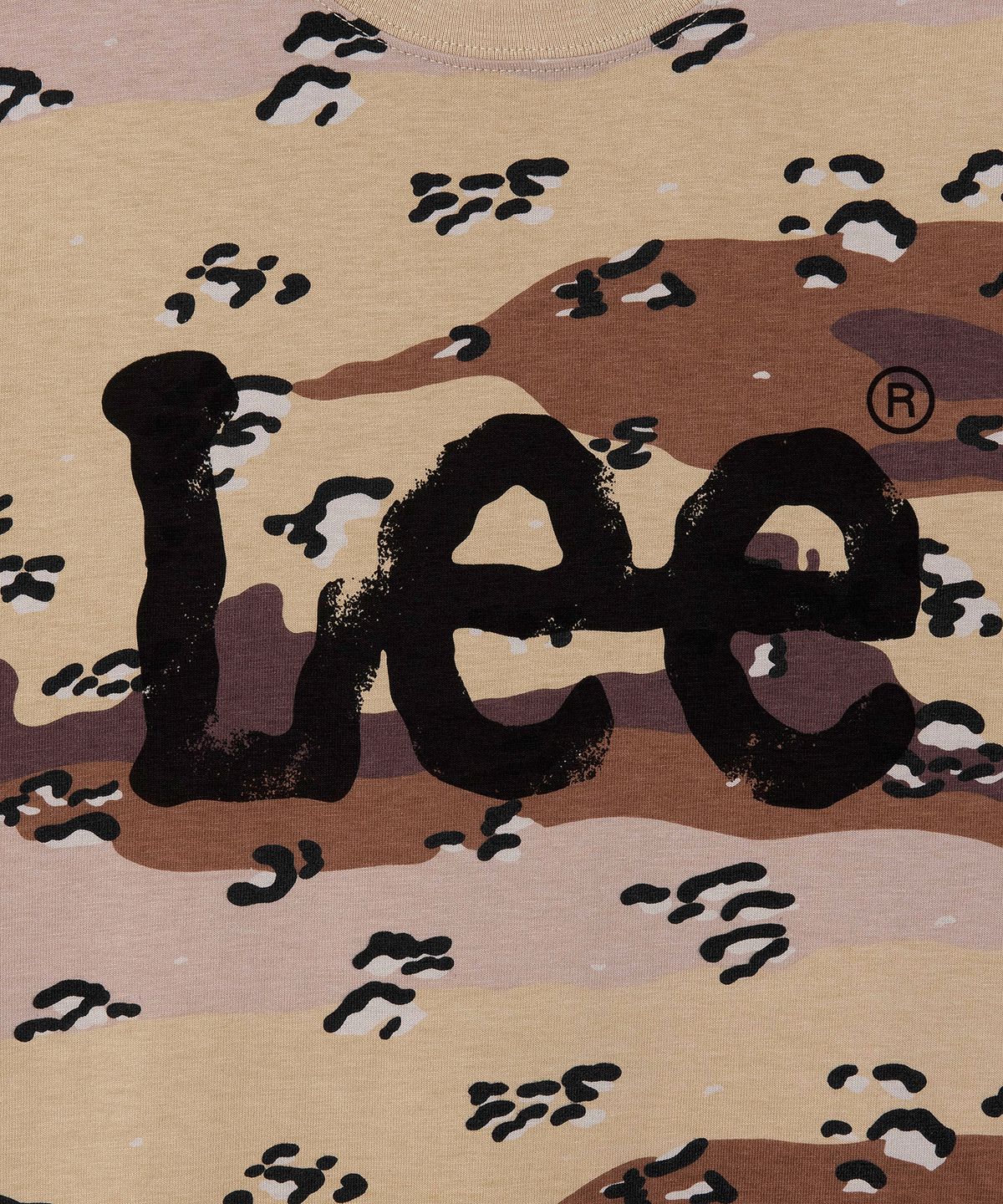 리(LEE) 빅 트위치 로고 반팔 티셔츠 카모플라쥬