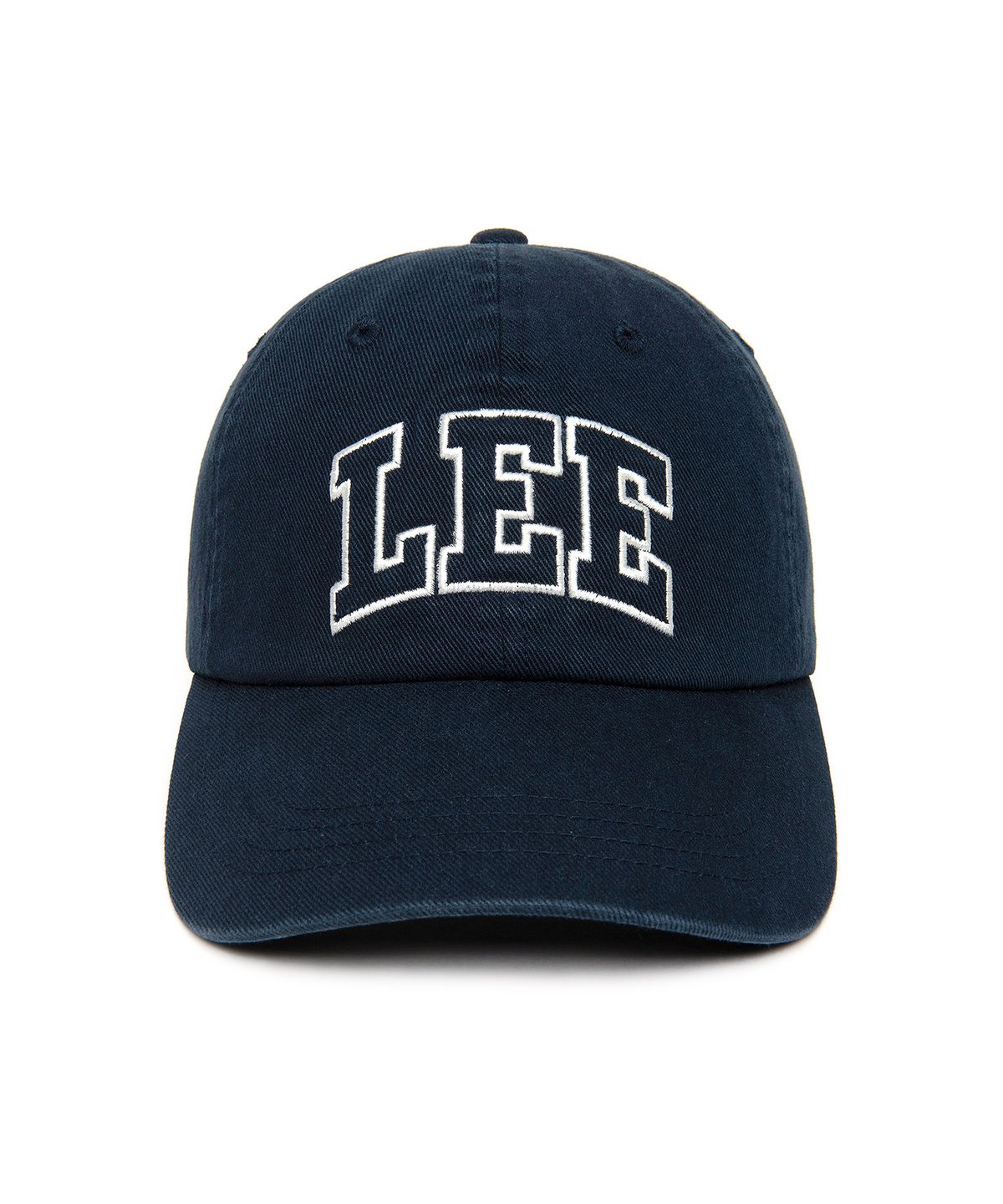 리(LEE) 아플리케 빅 로고 코튼 볼캡 네이비