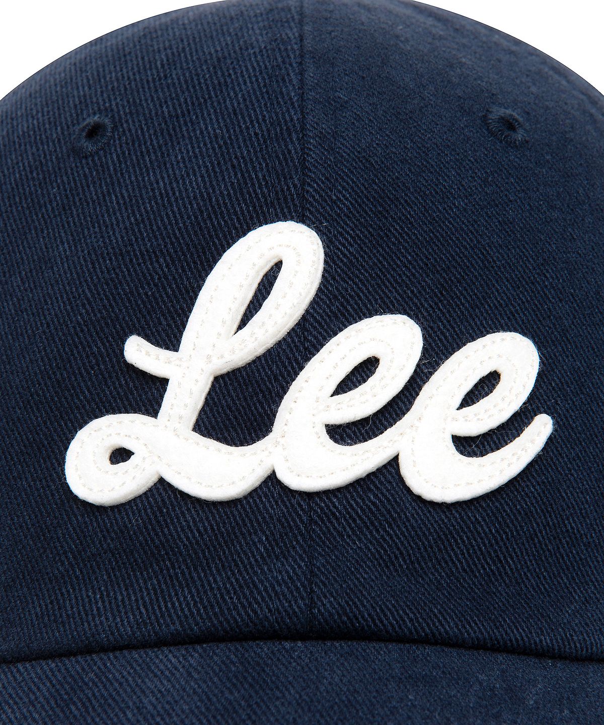 리(LEE) 유니온 로고 코튼 볼캡 네이비