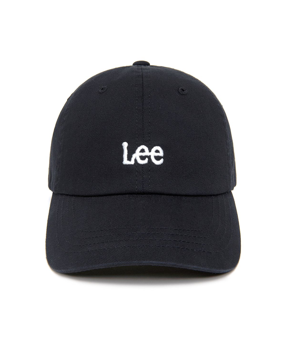 리(LEE) 스몰 트위치 로고 코튼 볼캡 블랙