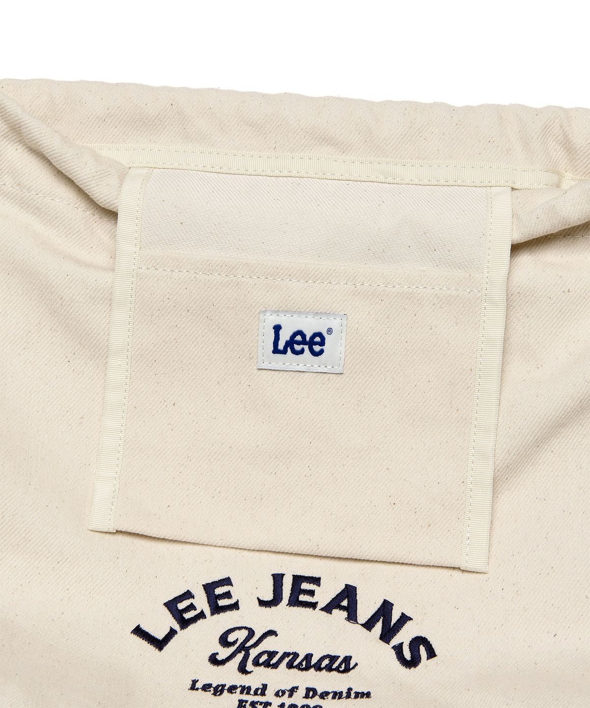 리(LEE) 코튼 버킷 숄더백 아이보리