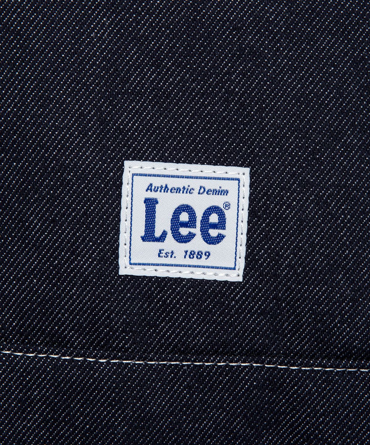 리(LEE) 코튼 버킷 숄더백 인디고 다크