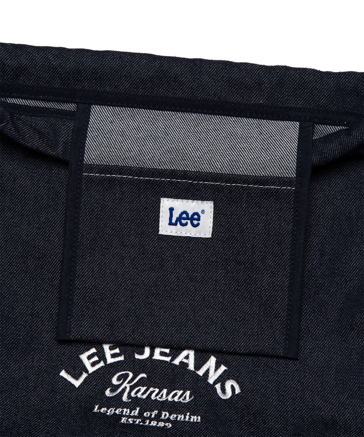리(LEE) 코튼 버킷 숄더백 인디고 다크