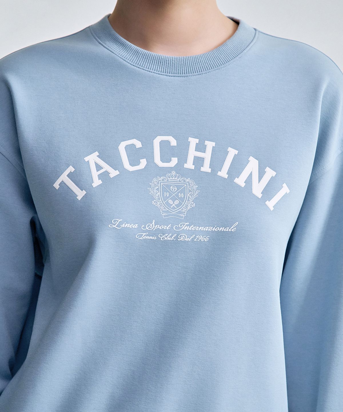 세르지오 타키니(SERGIO TACCHINI) W 쿠쉬라이트 그래픽 맨투맨 (L.Indigo)