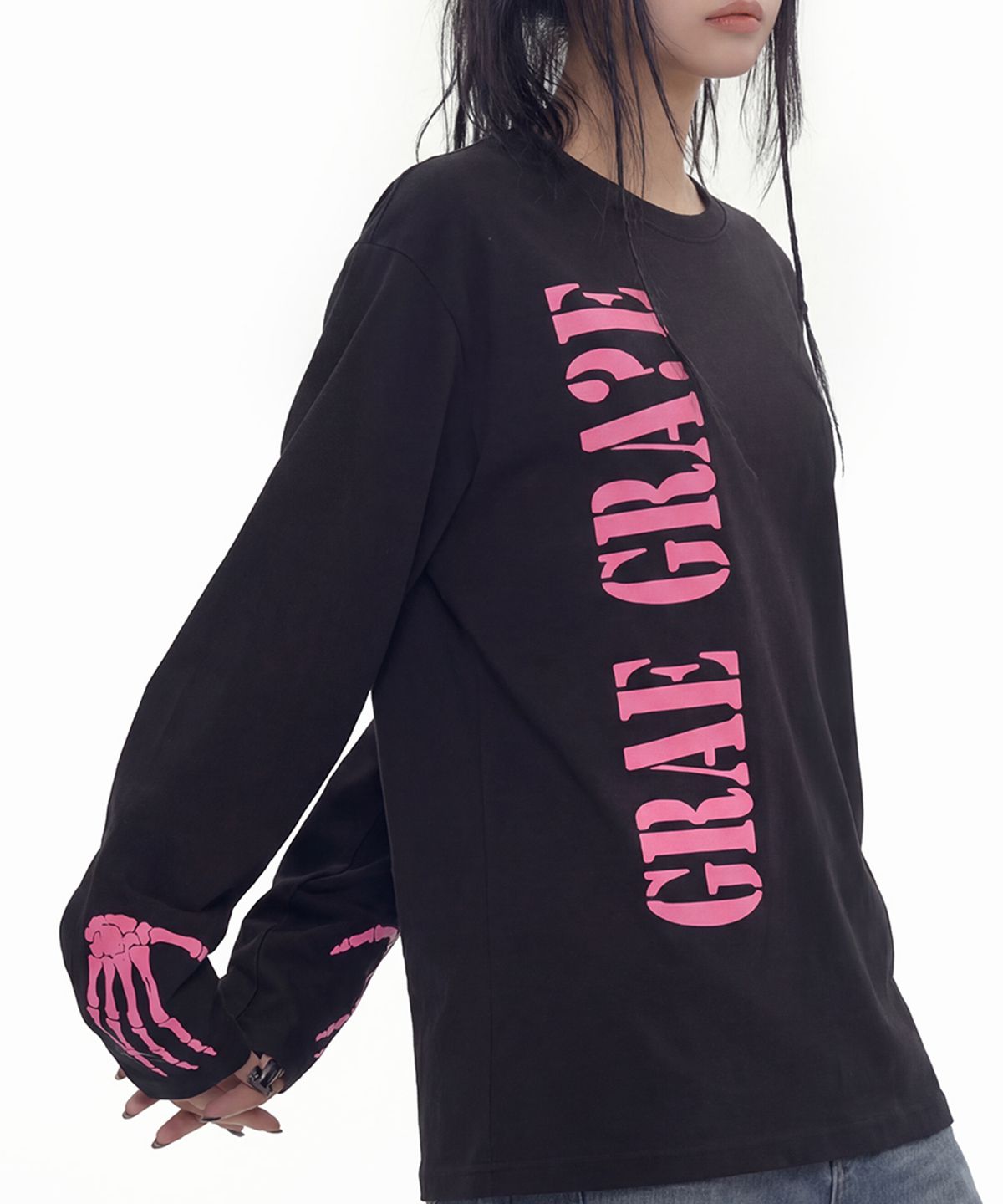 그레이버(GRAVER) [UNISEX]GRAEGRAVE 롱슬리브 티셔츠_3COLOR