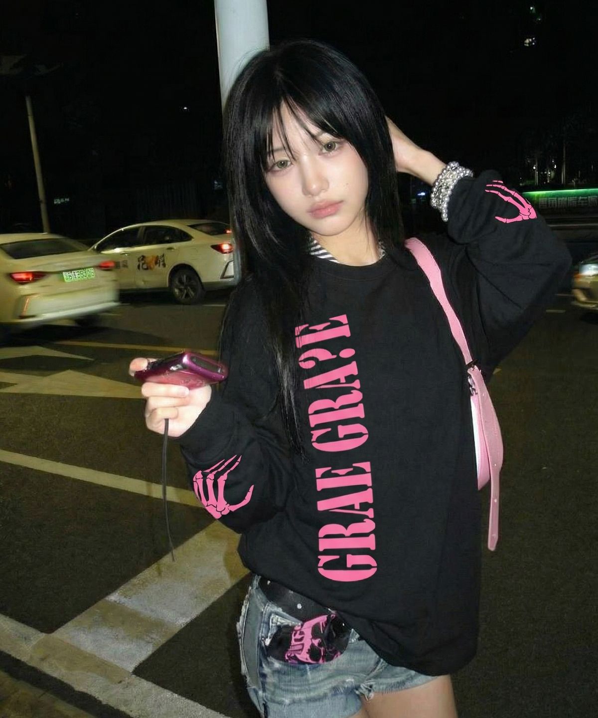 그레이버(GRAVER) [UNISEX]GRAEGRAVE 롱슬리브 티셔츠_3COLOR