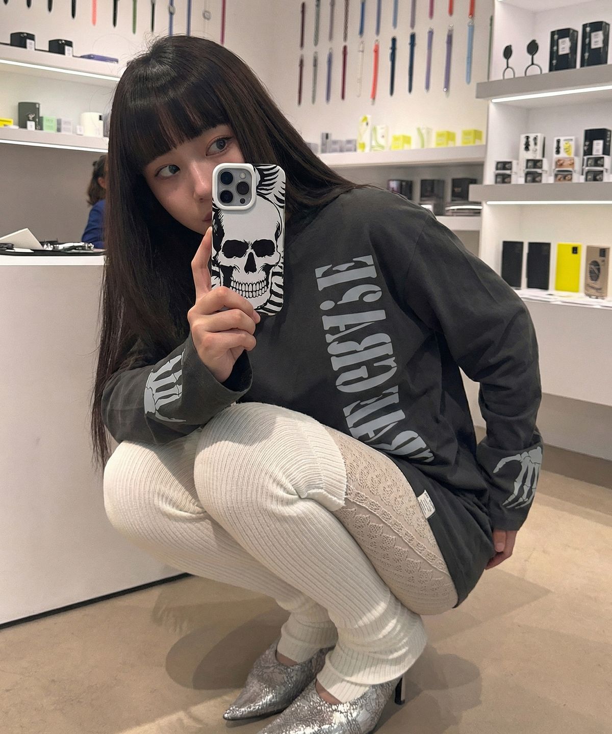 그레이버(GRAVER) [UNISEX]GRAEGRAVE 롱슬리브 티셔츠_3COLOR