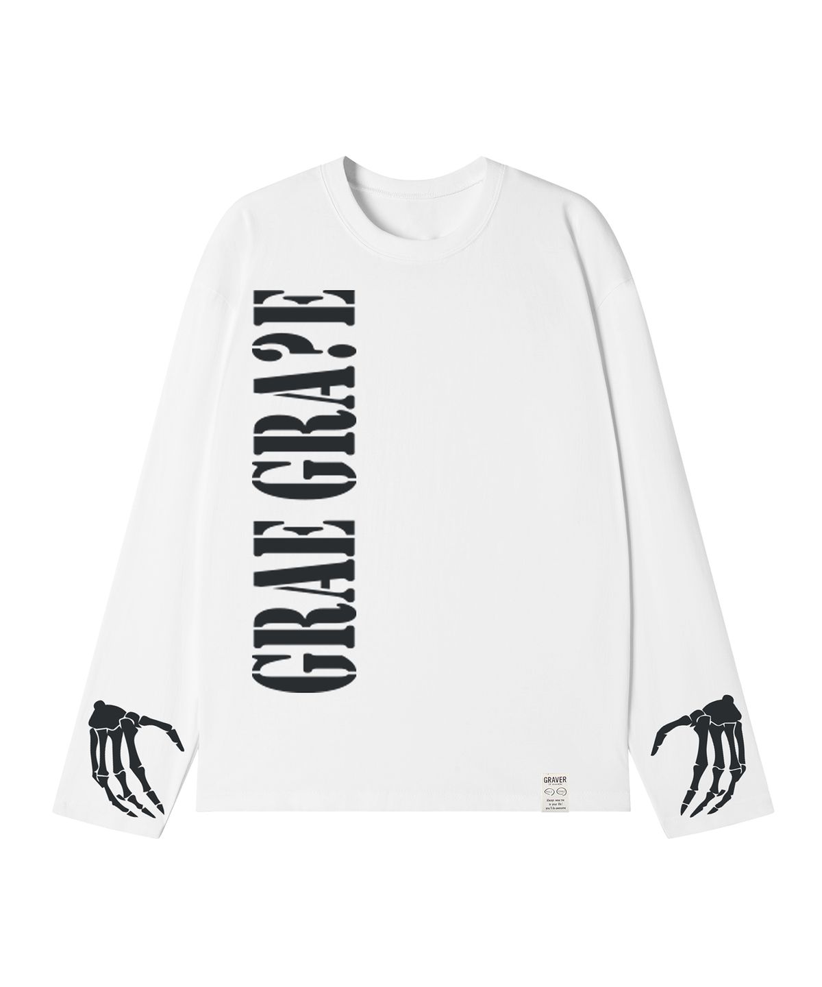 그레이버(GRAVER) [UNISEX]GRAEGRAVE 롱슬리브 티셔츠_3COLOR