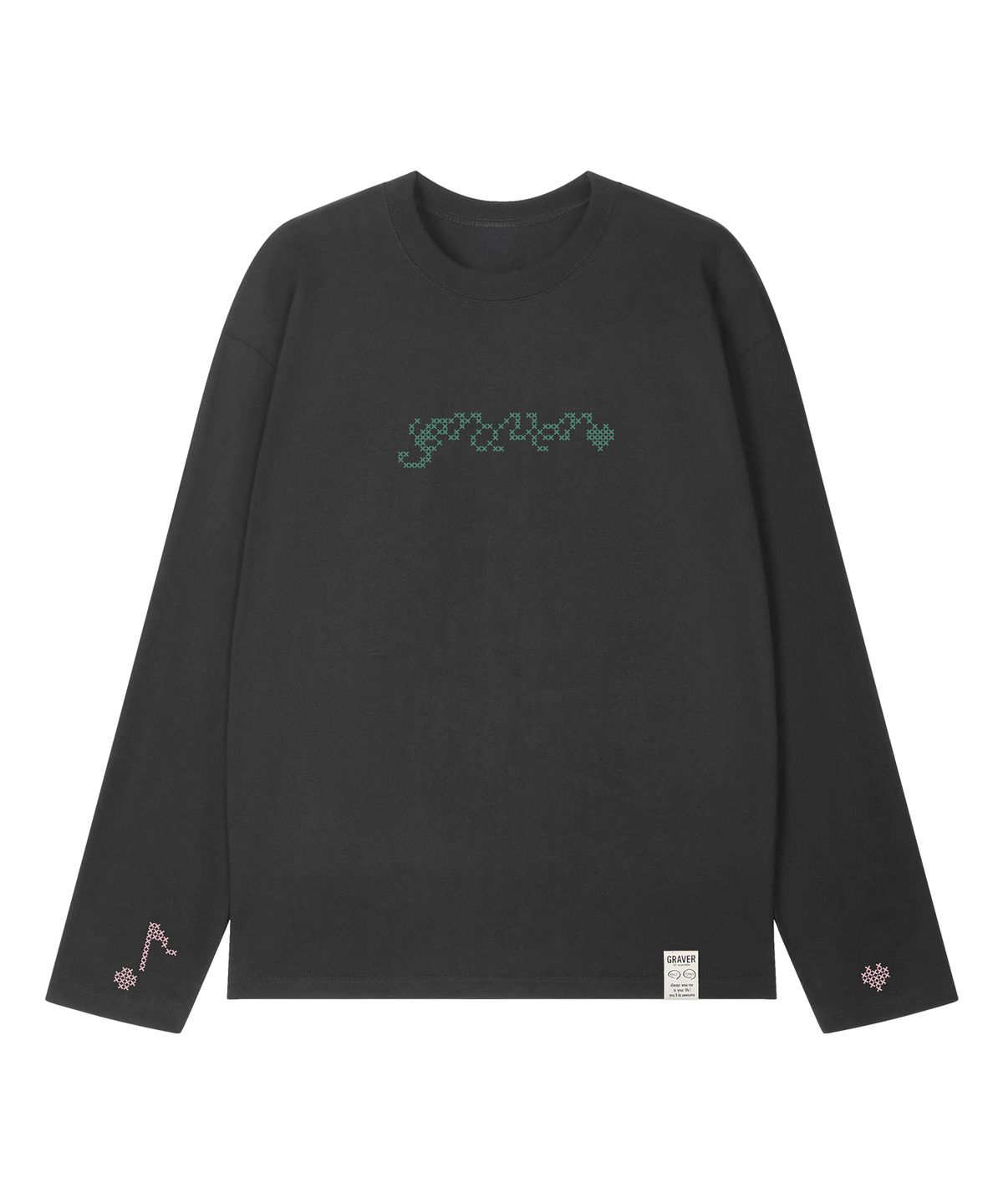 그레이버(GRAVER) [UNISEX]STICH GRAVER 롱슬리브 티셔츠_3color