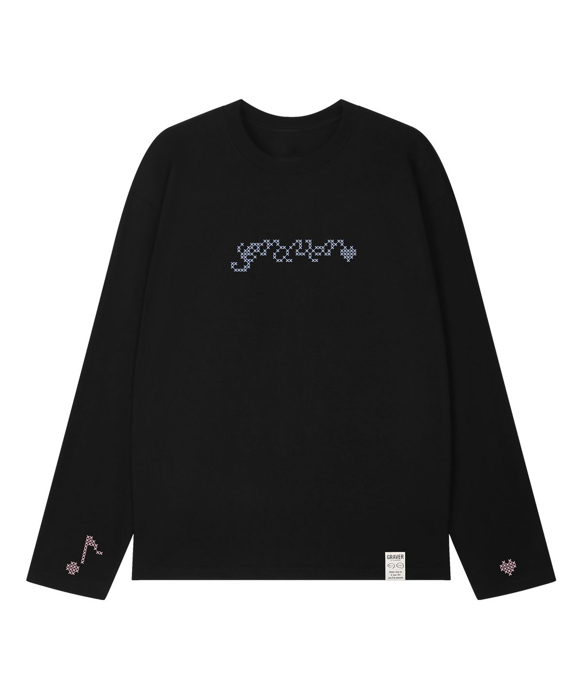 그레이버(GRAVER) [UNISEX]STICH GRAVER 롱슬리브 티셔츠_3color