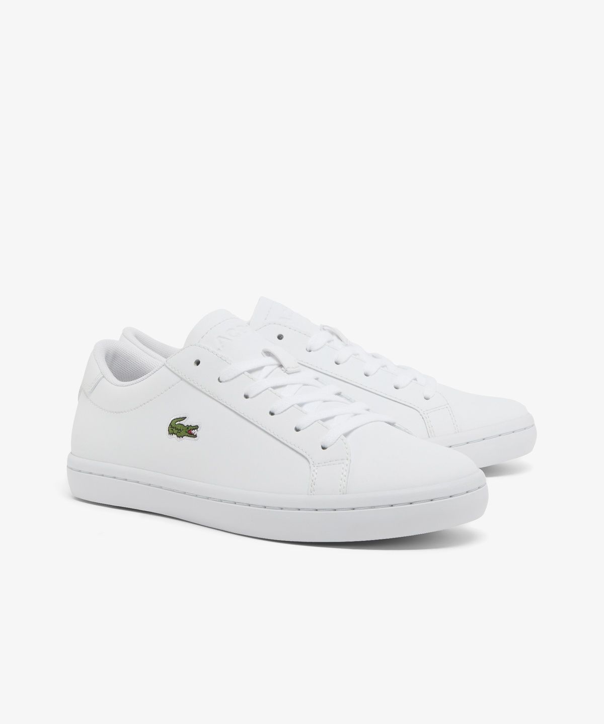 라코스테(LACOSTE) 여성 Straightset 2.0 레더 스니커즈 RZ0182W56G 21G