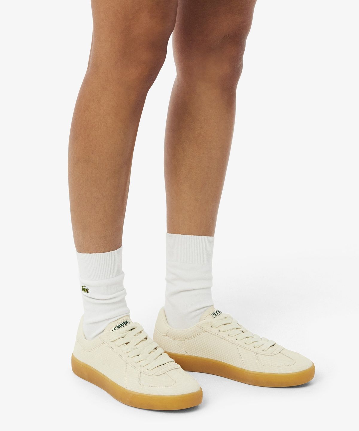 라코스테(LACOSTE) 여성 Baseshot Pro 스웨이드 스니커즈 RZ7087W56G 40F