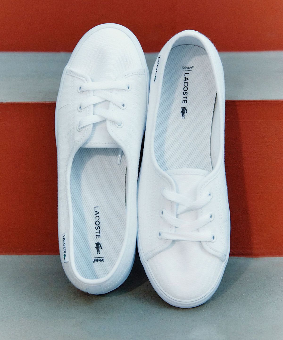 라코스테(LACOSTE) 여성 Median LTH 레더 스니커즈 RZ0130W56G 21G