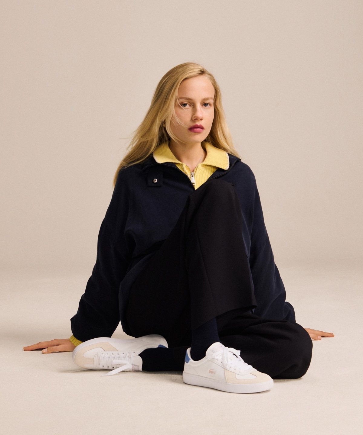 라코스테(LACOSTE) 여성 Baseshot Pro 레더 스니커즈 RZ0174W56G WO2