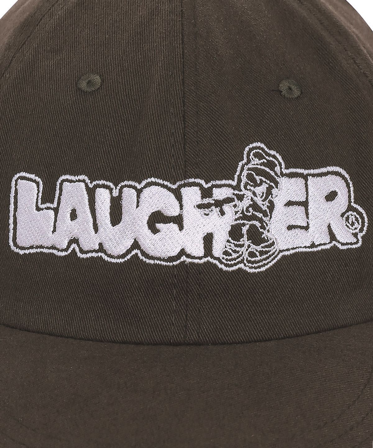 라퍼(LAUGHER) 시그니처 로고 볼캡 - 브라운