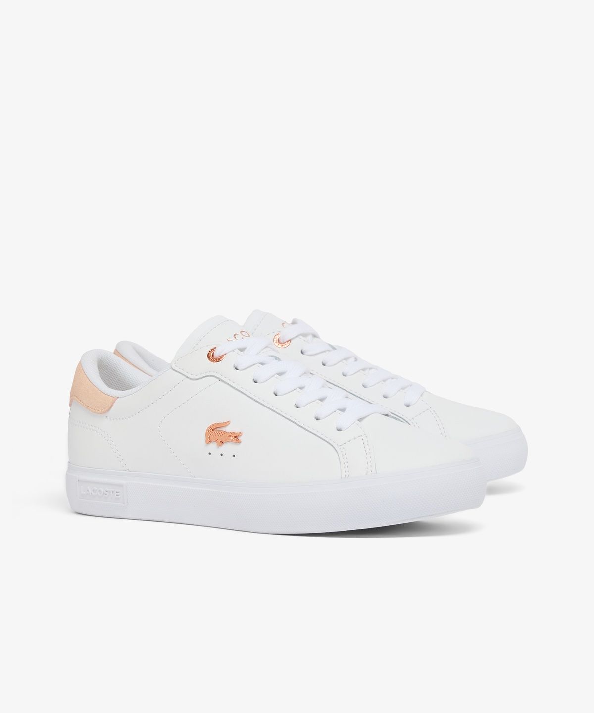 라코스테(LACOSTE) 여성 Powercourt 레더 스니커즈 RZ0193W56G 1Y9