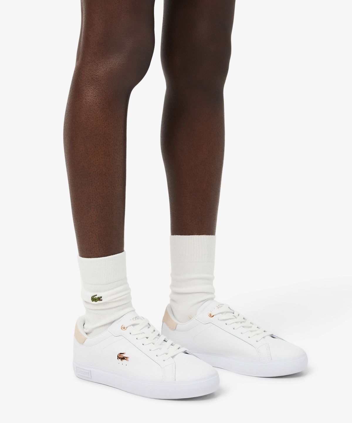 라코스테(LACOSTE) 여성 Powercourt 레더 스니커즈 RZ0193W56G 1Y9
