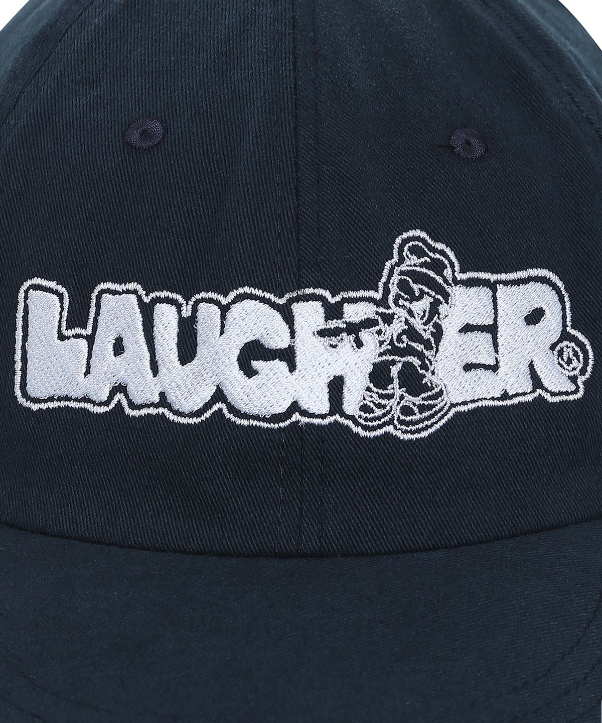 라퍼(LAUGHER) 시그니처 로고 볼캡 - 네이비