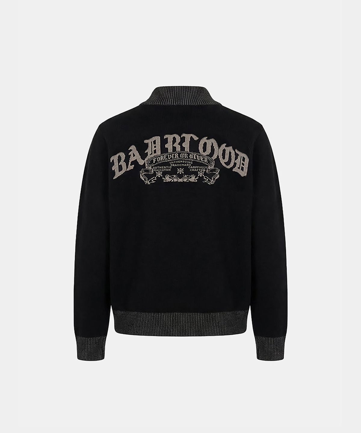 배드블러드(BADBLOOD) Mystic Full-Zip Knit Track Top - Black