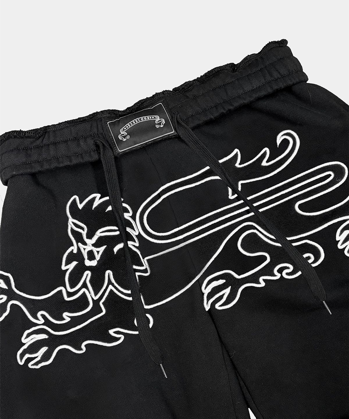 배드블러드(BADBLOOD) Titan Stroke Baggy Joggers - Black