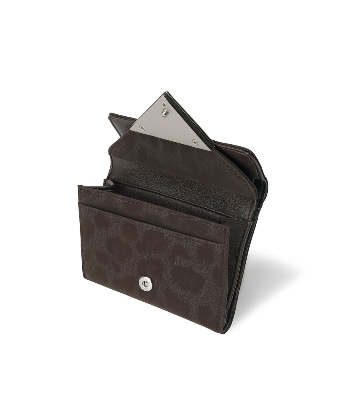 페넥(FENNEC) TRIANGLE DOCO WALLET - LEOPARD BROWN