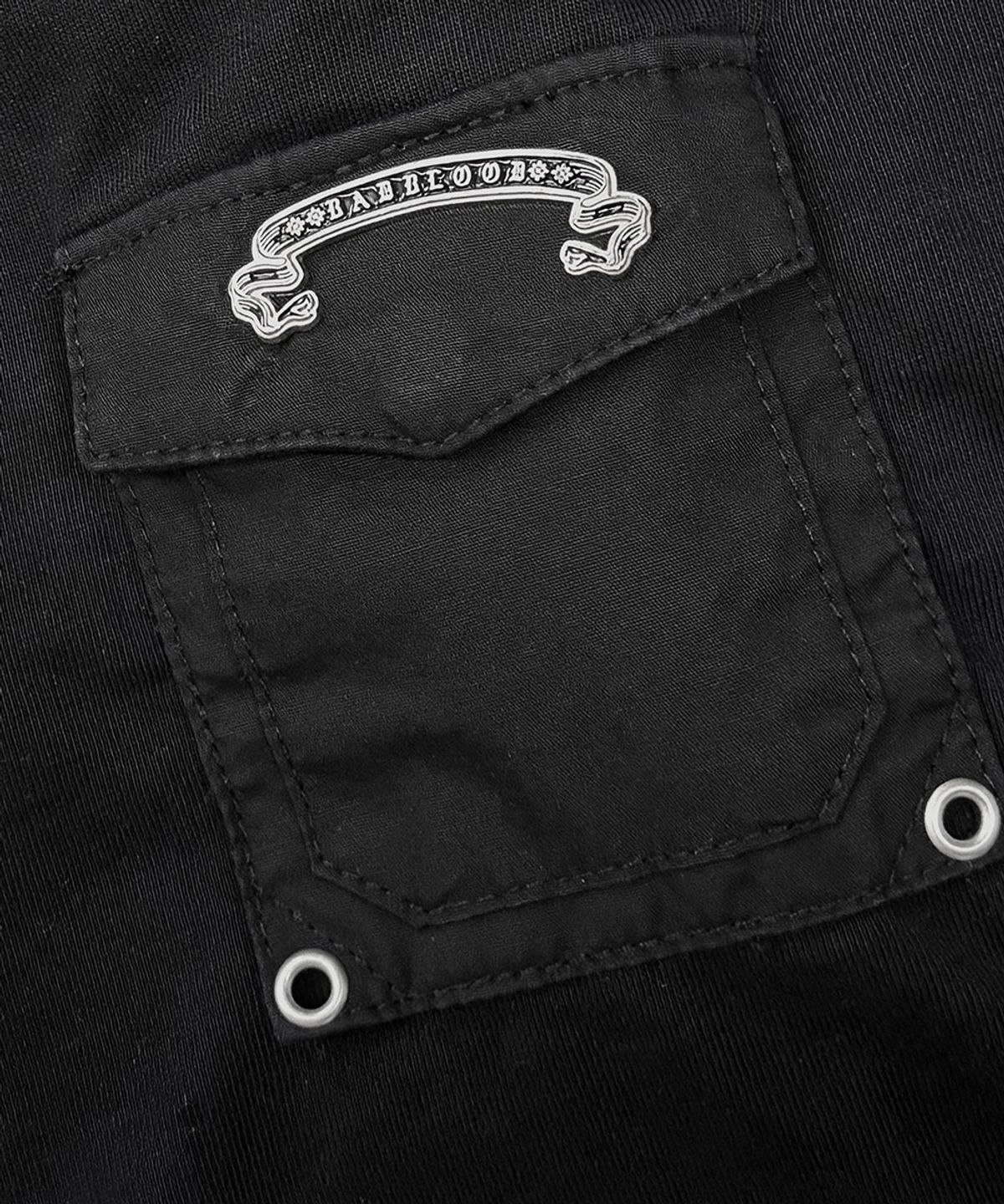 배드블러드(BADBLOOD) Viper Pocket Short Sleeve T-Shirt V2 - Black