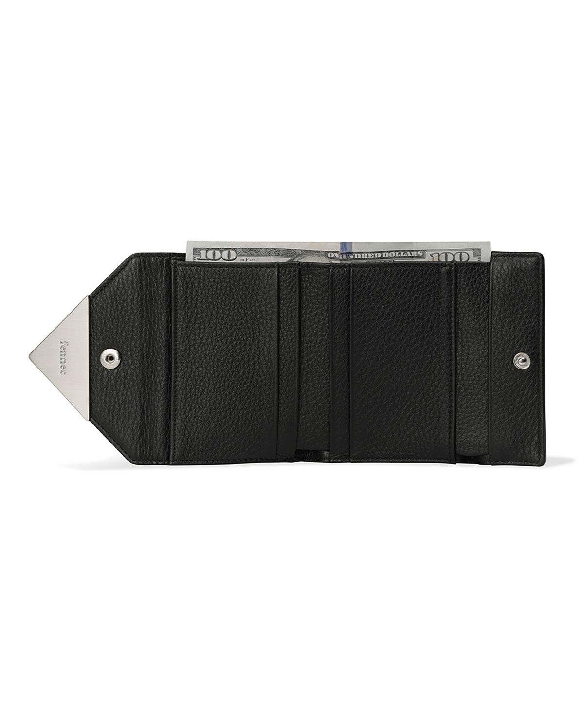 페넥(FENNEC) TRIANGLE DOCO WALLET - PEBBLE BLACK