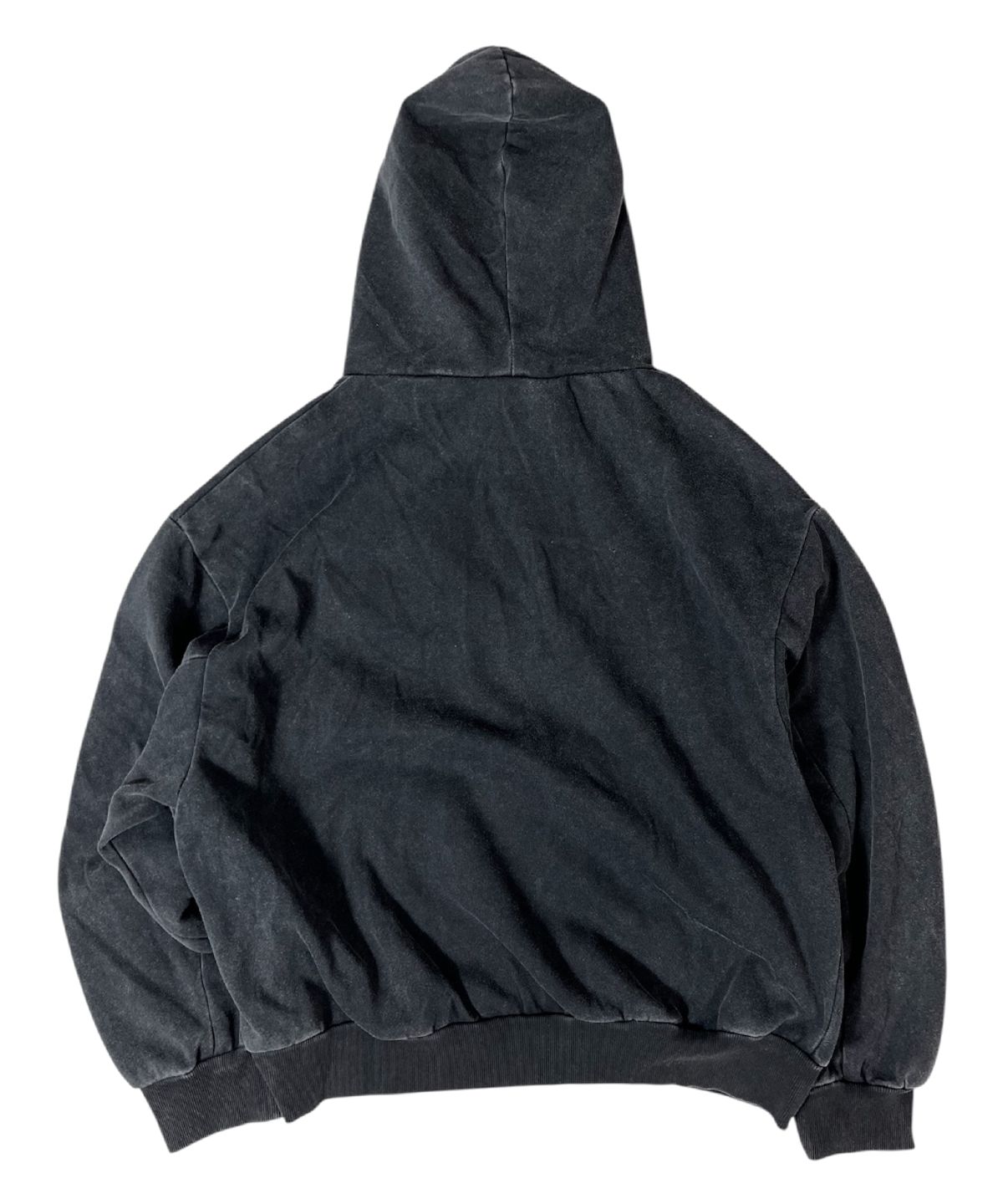 스케이터락(SK8ER ROCK) Rock Star Vintage Washing Hoodie ((washed black))