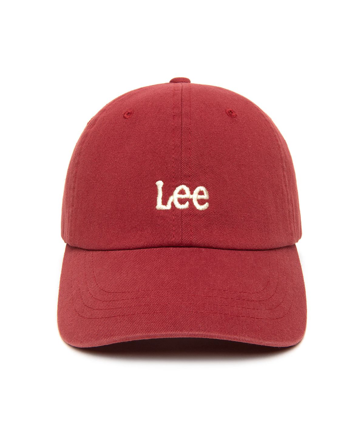 리(LEE) 스몰 트위치 로고 코튼 볼캡 레드