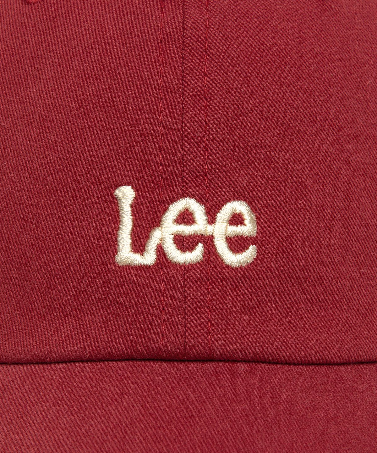 리(LEE) 스몰 트위치 로고 코튼 볼캡 레드