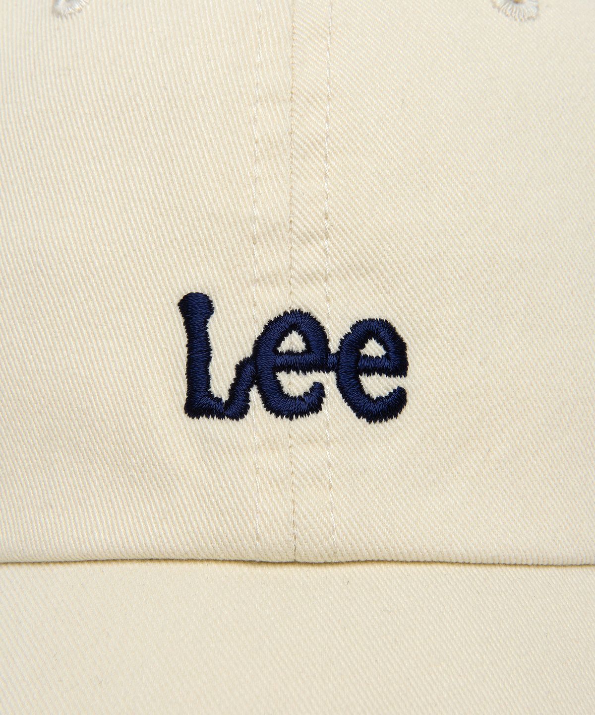 리(LEE) 스몰 트위치 로고 코튼 볼캡 아이보리